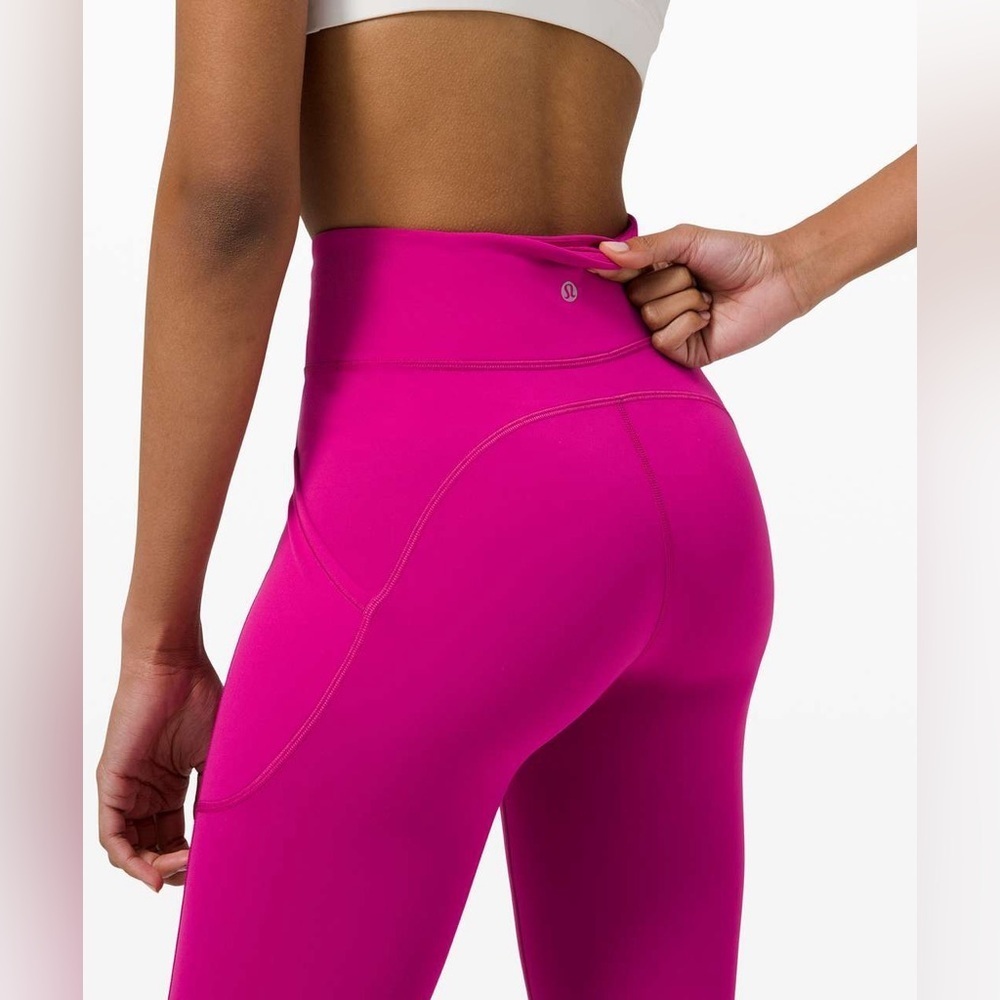 Lululemon Invigorate High-Rise Tight 25" in Ripened Raspberry Size 12 - Picture 5 of 14
